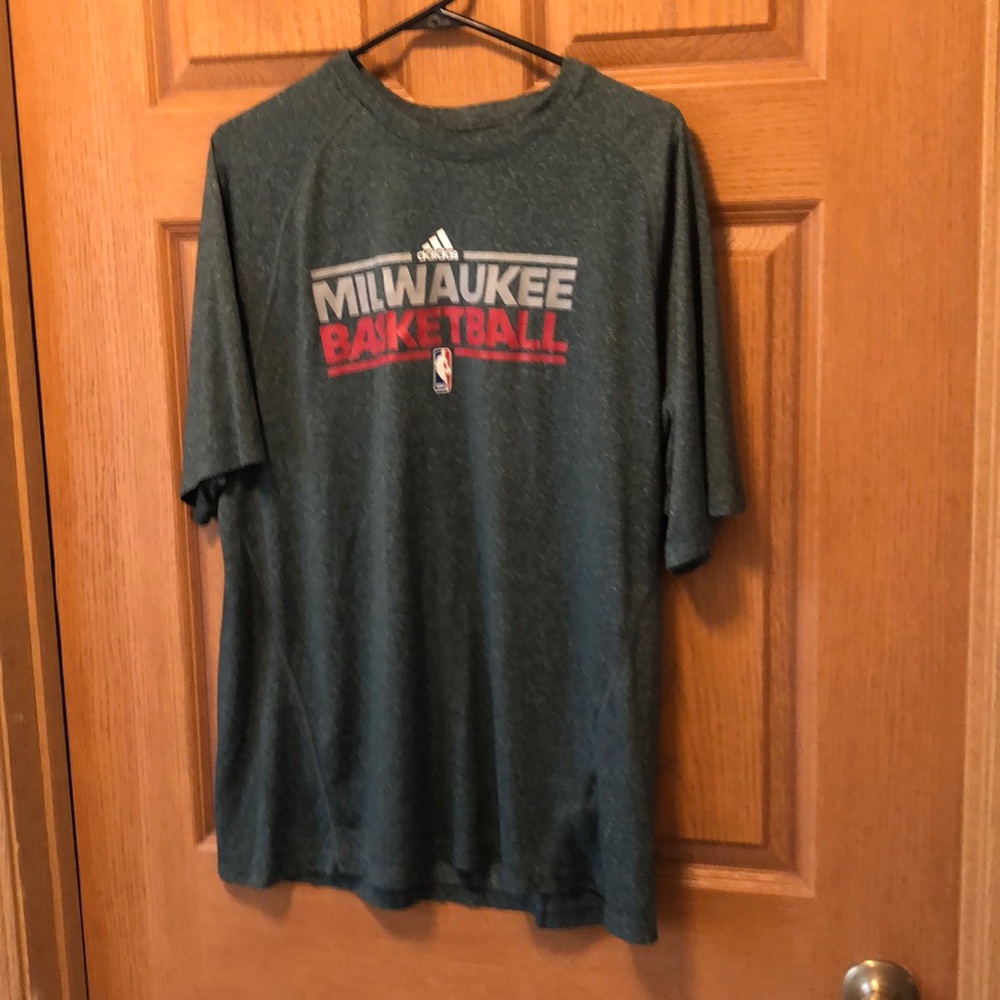 Milwaukee Bucks Adidas Climalite Shooting shirt